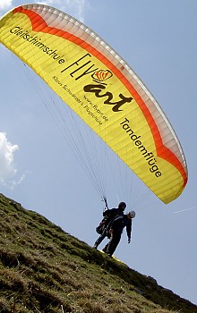  So erkennt man uns. Tandemstart am Wallberg